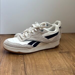 Reebok White Suede Sneakers
